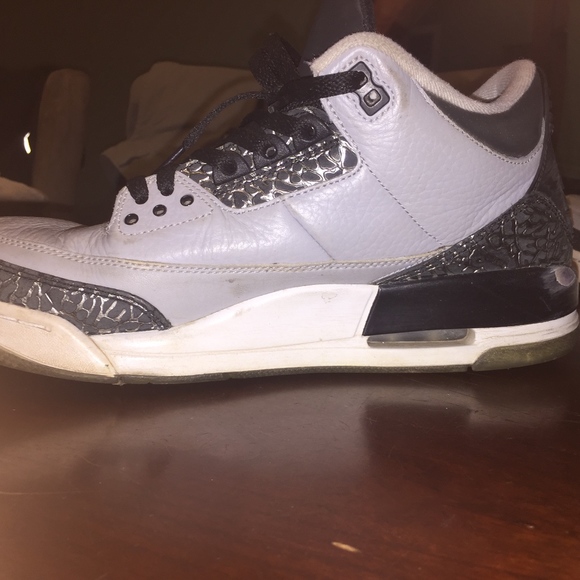 Air Jordan 3 Wolf Grey Cements - Picture 7 of 8